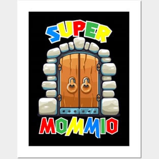 Funny Super Mommio Fitted Posters and Art